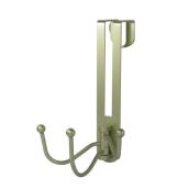 Richelieu Utility Over-the-Door Hook - Metal - Matte Nickel - 8 15/32-in H x 4 27/64-in D x 1 37/64-in W