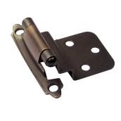 Richelieu Semi-Concealed Hinges - 2 1/8-in x 2 3/4-in - Brushed Oil-Rubbed Bronze - 2-Pack