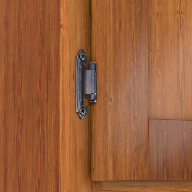 Richelieu Semi-Concealed Hinges - 2 1/8-in x 2 3/4-in - Brushed Oil-Rubbed Bronze - 2-Pack