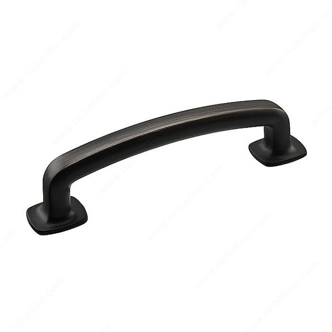 Richelieu Transitional Handle - Metal - 96 mm - Brushed Oiled Bronze