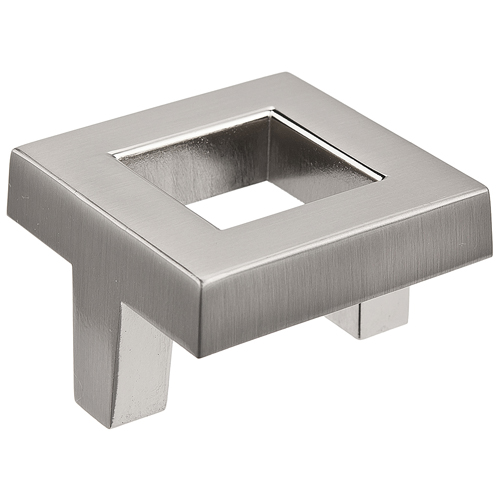 Richelieu Metal Square Knob - 42-mm - Brushed Nickel