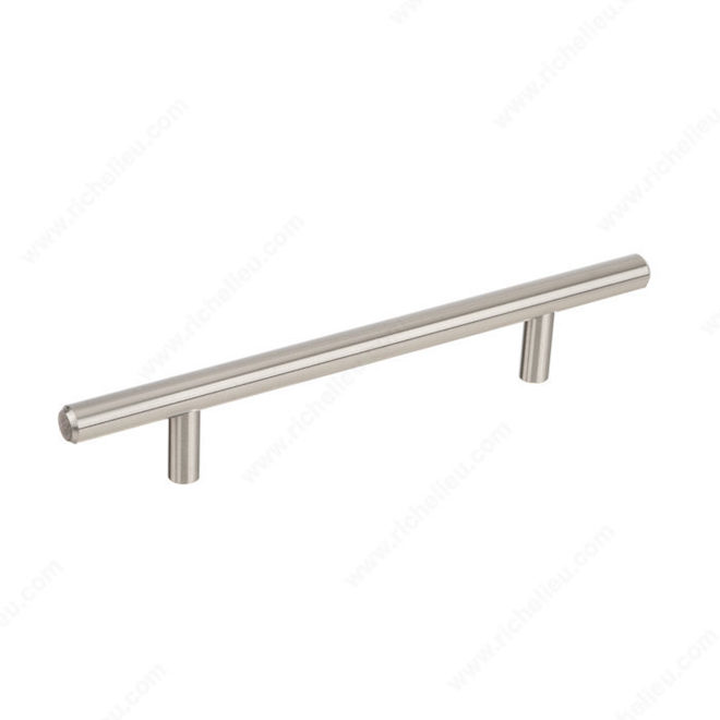 Richelieu Steel Pull Handle - Contemporary - 128-mm - Brushed Nickel