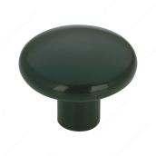 Richelieu Plastic Cabinet Knob - 34-mm - Black