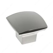 Richelieu Square Cabinet Knob - Contemporary Style - 31-mm - Polished Nickel