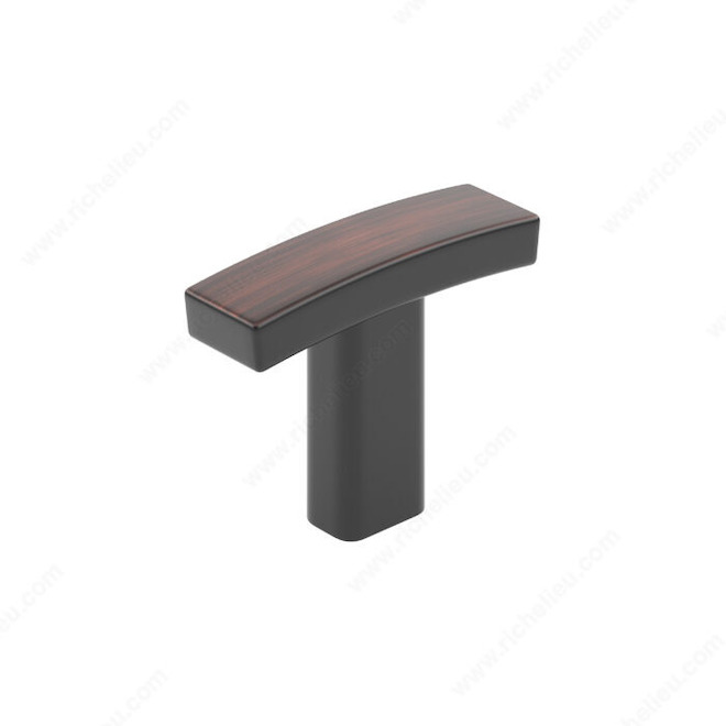 Richelieu Transitional Metal Knob - 38-mm - Brushed Oil-Rubbed Bronze