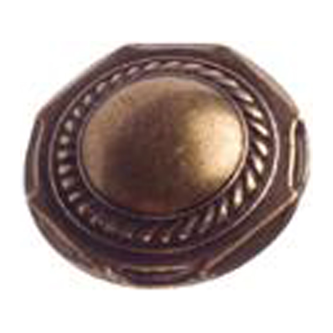 Richelieu Country Cabinet Knobs - 1 1/4-in Dia - Burnished Brass - 10 Per Pack