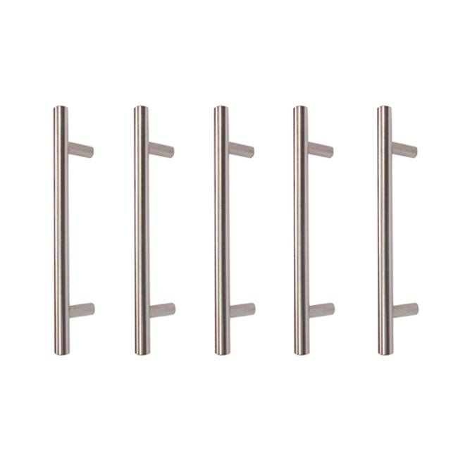 Richelieu Contemporary Cabinet Handles - Brushed Nickel - 5/Pack
