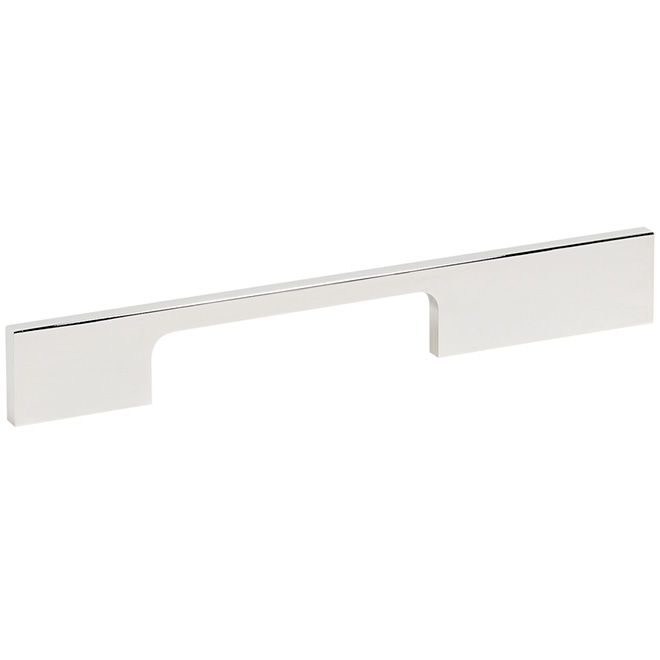 Richelieu Aluminum Rectangular Pull - Contemporary - Chrome - 1/4-in W x 7 9/16-in L x 1 1/16-in Projection