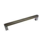 Richelieu Aluminum Rectangular Pull - Contemporary - Brushed Nickel - 15/32-in W x 6 13/16-in L x 1 3/16-in Projection