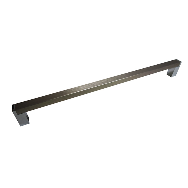 Richelieu Aluminum Rectangular Pull - Contemporary - Black Matte - 15/32-in W x 5 9/16-in L x 1 3/16-in Projection