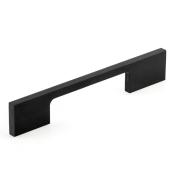 Richelieu Aluminum Rectangular Pull - Contemporary - Black Matte - 1/4-in W x 6 5/16-in L x 1 1/16-in Projection