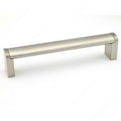 Richelieu Rectangular Pull Handle - 5.35-in - Modern - Brushed Nickel