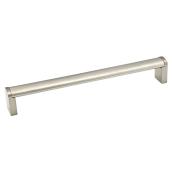 Richelieu Rectangular Pull Handle - 7.87-in - Modern - Brushed Nickel