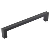 Richelieu Aluminum Rectangular Pull - Contemporary - Black Matte - 15/32-in W x 5 9/16-in L x 1 3/16-in Projection