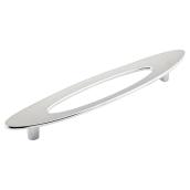 Richelieu Metal Oval Pull - Contemporary - Chrome - 1 3/8-in W x 8 9/32-in L x 29/34-in Projection