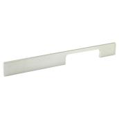 Richelieu Aluminum Rectangular Pull - Modern - Brushed Nickel - 1/4-in W x 15 1/8-in L x 1 1/16-in Projection