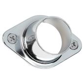 Closed Round Rod Support - Chrome - 1 1/16"