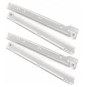 Richelieu Series 102 Euro Side Mounted Drawer Slide - White - 75-lb Capacity - 11 3/16-in L - 2 Per Pack