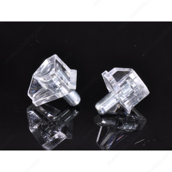Plastic Shelf Pin - 3/16" - Clear - 8-Pack