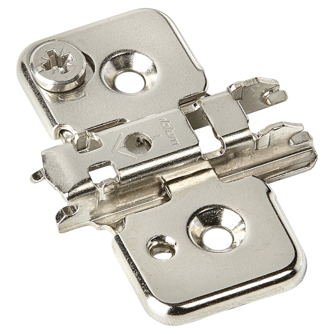 Richelieu Cam Mounting Plate - Steel - Nickel - Screw-on