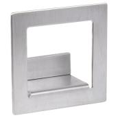 Richelieu Contemporary Square Coat Hook - 3 1/2-in H x 3 1/2-in W - Brushed Nickel - Metal