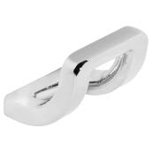 Richelieu Contemporary Hook - 1 47/64-in H x 3 3/64-in W - Chrome - Metal