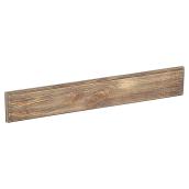 Richelieu Wood Board for Hook Rack - Grey - 22.05-lb Load Capacity - 18 7/64-in W x 2 63/64-in H x 5/8-in D