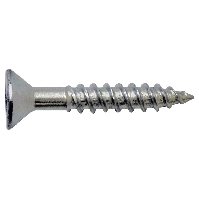 Richelieu Metal Screws - Stainless Steel - Flat Head - Square Drive - #6 dia x 3/4-in L - 10-Pack