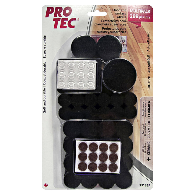 Madico Black Felt Polyester Pads - 288/Pack