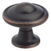 Richelieu Drummond - 10-Pack - 1 3/16-in Dia - Brushed Bronze - Round Cabinet Knobs