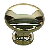 Richelieu Contemporary Cabinet Knob - 1 3/16-in Dia - 1 3/32-in Projection - Brass