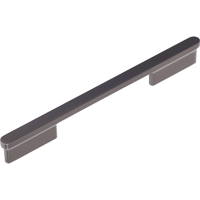 Richelieu Rectangular Pull - Modern - Brushed Black Nickel - 15/32-in W x 8 21/32-in L x 1 3/32-in Projection