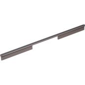 Richelieu Metal Rectangular Pull - Modern - Brushed Nickel - Black - 15/32-in W x 18 7/8-in L x 1 3/32-in Projection