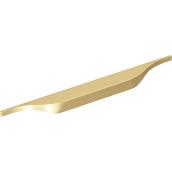 Richelieu Industrial Metal Finger Pull - Modern - Brushed Gold - 5/8-in W x 9 27/32-in L x 29/32-in Projection