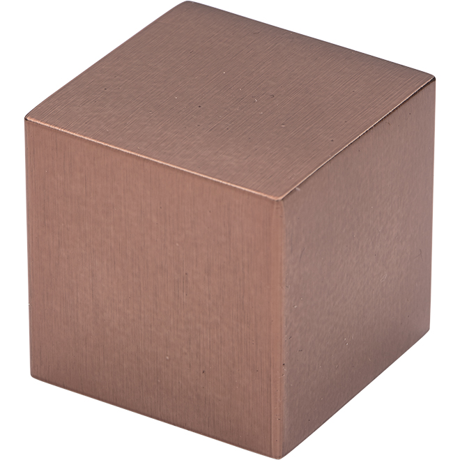 Richelieu Contemporary Cabinet Knob - 31/32-in W x 31/32-in L - Oriental Bronze - Square