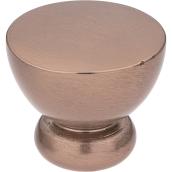 Richelieu Contemporary Cabinet Knob - 1 1/32-in Dia - Oriental Bronze - Round