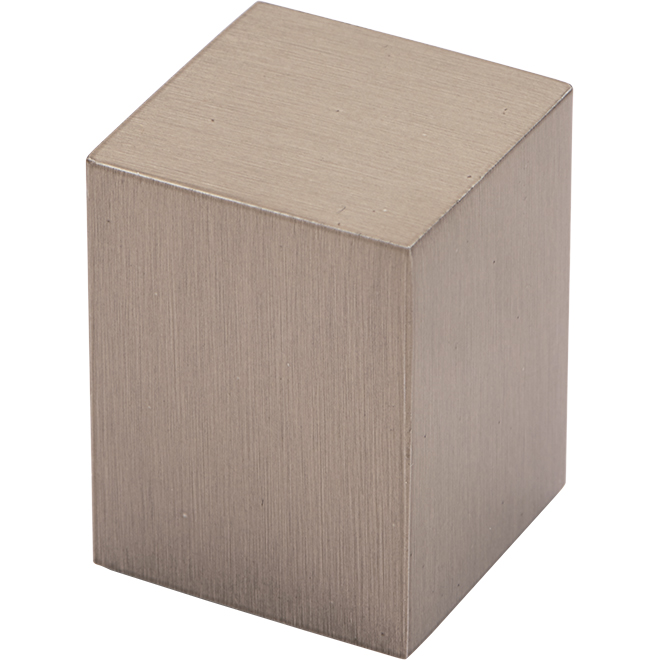 Richelieu New Collection Square Metal Knob - Contemporary - Brushed Nickel - 45/64-in L x 45/64-in W