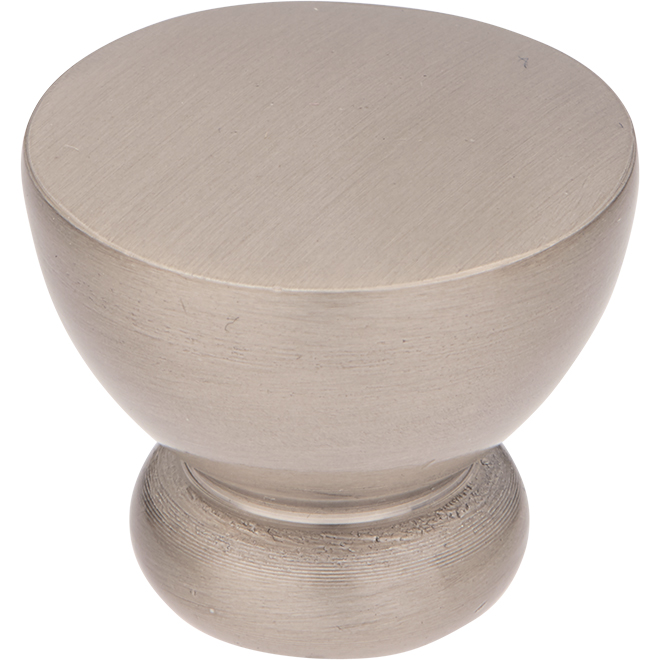 Richelieu Contemporary Cabinet Knob - 1 1/32-in Dia - Brushed Nickel - Flat Surface