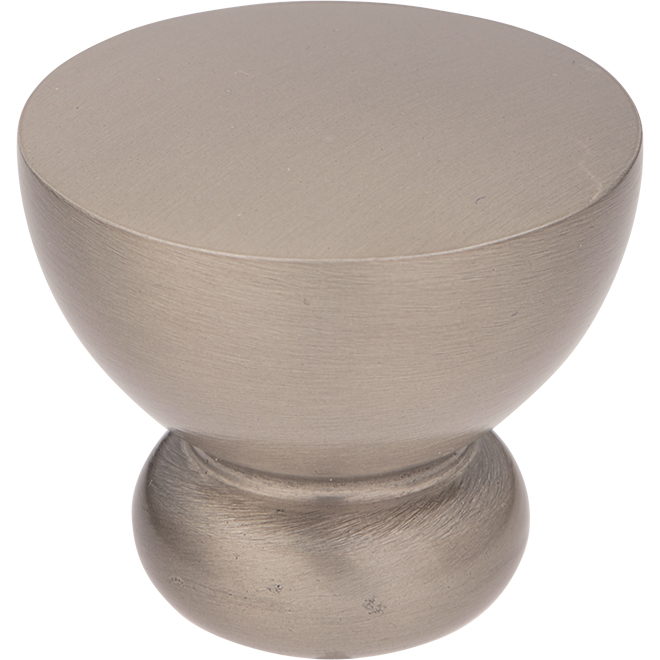 Richelieu Contemporary Cabinet Knob - 1 1/4-in Dia - Brushed Nickel - Flat Surface