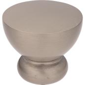 Richelieu Contemporary Cabinet Knob - 1 1/4-in Dia - Brushed Nickel - Flat Surface