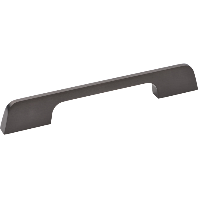 Richelieu Metal Rectangular Pull - Modern - Brushed Black Nickel - 1/2-in W x 8 21/32-in L x 1 1/4-in Projection