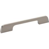 Richelieu Sedona Modern Metal Pull - Contemporary Style - Brushed Nickel - 8 21/32 L x 33/64-in W