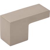 Richelieu Metal L-Shaped Pull - Modern - Brushed Nickel - 25/32-in W x 3 15/16-in L x 1 3/16-in Projection