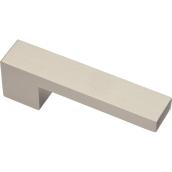 Richelieu Metal L-Shaped Pull - Modern - Brushed Nickel - 25/32-in W x 3 15/16-in L x 1 3/16-in Projection