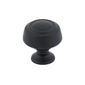 Richelieu Nîmes - 40 mm - Matte Black Round Traditional Cabinet Knob