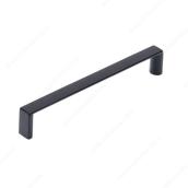 Richelieu Rectangular Pull Handle - 5.31-in - Contemporary - Matte Black