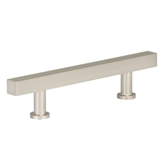 Richelieu 3-25/32 in (96 mm) Contemporary Brushed Nickel Metal Drawer Pull