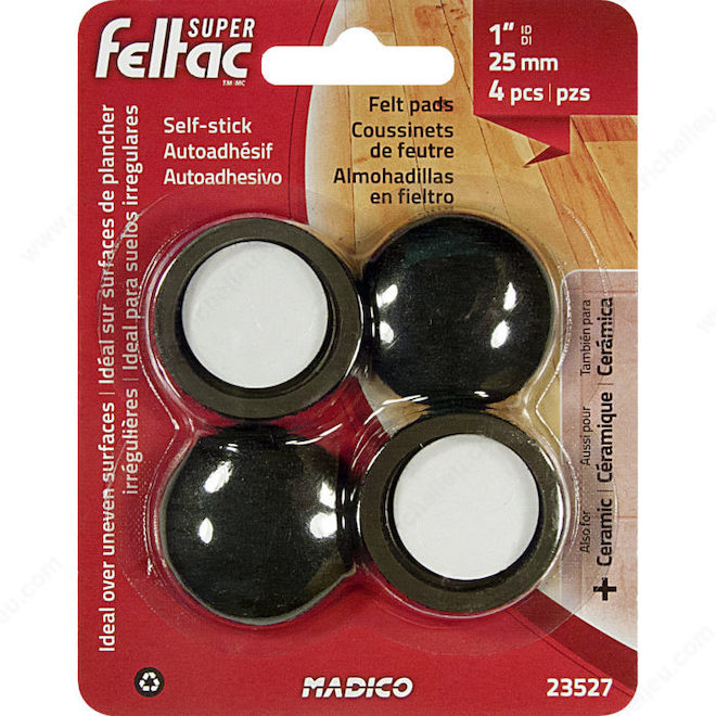 Richelieu 4-Pack 1-in Felt Pads