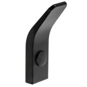 Richelieu Single Hook 2 3/4-in Modern Style in Matte Black Aluminum