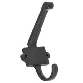 Richelieu Double Hook 4-in Classic Style in Matte Black Iron